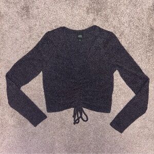 Grey Crop Long Sleeve